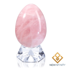 Ovo Yoni Egg de Quartzo Rosa