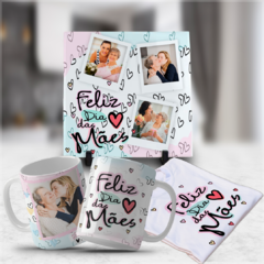 Kit Azulejo + caneca dia das mães + 1 Blusa - Mimos da Lary