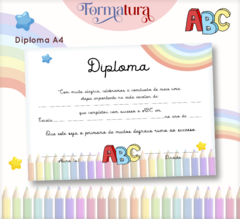 DIPLOMA CERTIFICADO INFANTIL