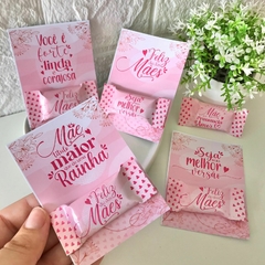 Card com balinha personalizada | dia das mães