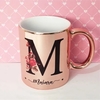 Caneca Cromada Espelhada Rose Gold