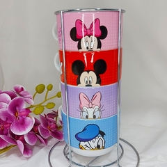 Torre c/4 canecas disney - comprar online