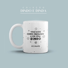 Caneca Minimalista Dindos - Mimos da Lary