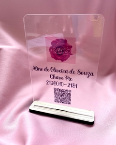 PLACA QR CODE PIX PERSONALIZADA na internet