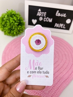 Card com chocolate