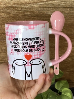 Caneca Moça do cabelo bonito na internet