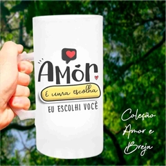 Caneca de Chopp Dia dos Namorados - Mimos da Lary