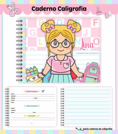 Caderno de Caligrafia Personalizado - comprar online