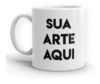 Caneca de cerâmica branca 325ml