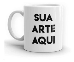 Caneca de cerâmica branca 325ml