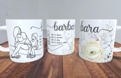 Caneca Dia das Mães Coleção Contorno