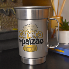 Caneca de Aluminio dia dos Pais - Mimos da Lary