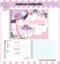 Caderno de Caligrafia Personalizado na internet