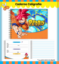 Caderno de Caligrafia Menino - Mimos da Lary