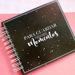 Album Caderno Scrapbook - Folhas Pretas