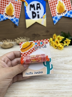 Card com mini jujubinha - arraiá festa junina - comprar online