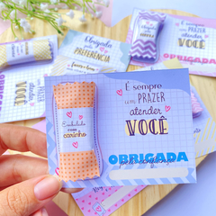 CARD COM BALA PERSONALIZADA