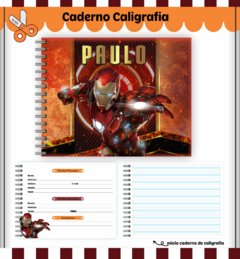 Caderno de Caligrafia Menino