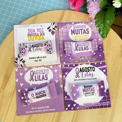 Card com bala agosto lilas - comprar online