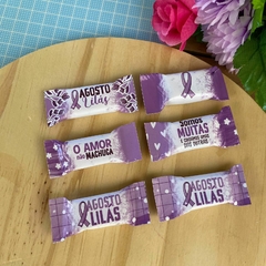 Bala Personalizada agosto lilas