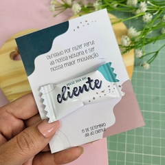 Card com bala dia do cliente - comprar online