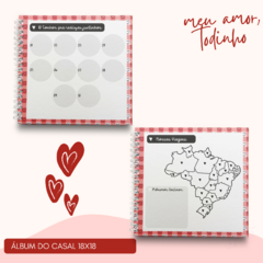 Álbum memorias do casal na internet