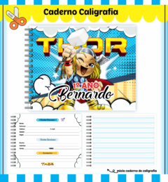 Caderno de Caligrafia Menino