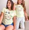 Kit Blusas Mãe e Filha amarelo claro