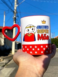 Imagem do Caneca com alça de coração personalizada