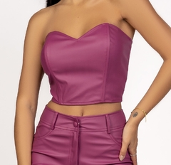 TOP COURO CAMILA - comprar online