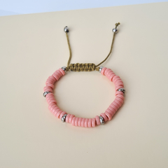 Pulseira Discos Rosa