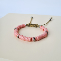 Pulseira Discos Rosa - comprar online