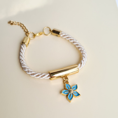 Pulseira Cordão e Flor - comprar online