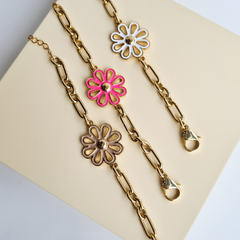 Pulseira Flor Vazada - comprar online