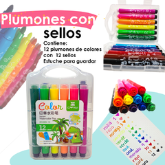 Plumones con sellos