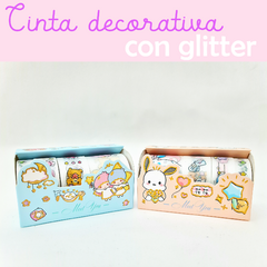 Washi tape cinta decorativa con brillo 4 pzas. en internet