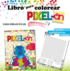 Pixelon libro colorear pixeles Tablas de multiplicar