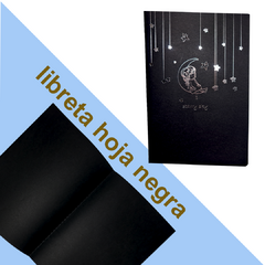 Libreta de hoja negra