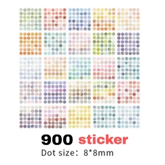 400 Sticker dot washitape - Didacticomer