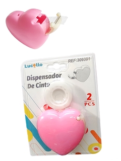 Despachador de cinta/ washi corazón - comprar en línea