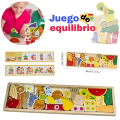 Juego de equilibrio y rompecabezas