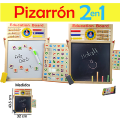 Pizarrón 2 en 1