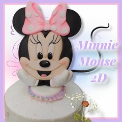 Adorno de torta Minnie mouse 2D