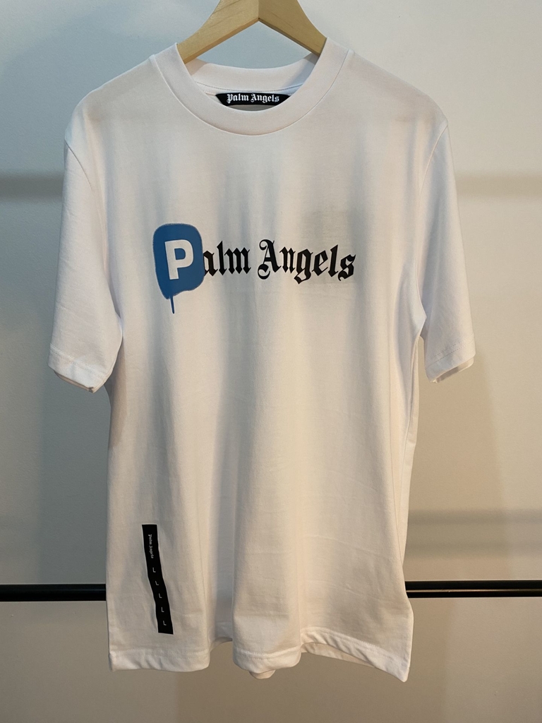 camiseta palm angels oversized branca tamanho g