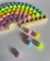 Arco-íris com pompons na internet