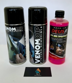 HASTA AGOTAR STOCK - KIT VENOM PINTURA REMOVIBLE PARA 4 LLANTAS FULL