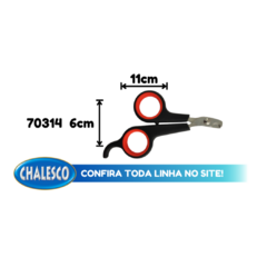 Cortador de Unha Pet Tesoura Soft Tipo Guilhotina com Cabo Plástico Home e Professional Care 11,5x5,5cm Chalesco - Bella Colmeia