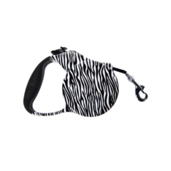 Guia Retrátil para Cães e Gatos Zebra 3M 15Kg Chalesco - comprar online