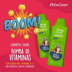 Shampoo e Condicionador Para Cães e Gatos Bomba de Vitaminas Pet Clean 700ml - comprar online