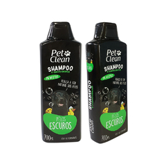 Shampoo e Condicionador Para Cães e Gatos Pelos Escuros Pet Clean 700ml na internet